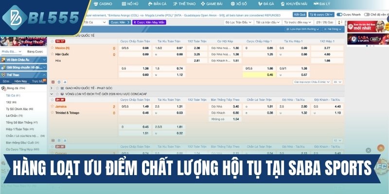 Hàng loạt ưu điểm chất lượng hội tụ tại Saba sports
