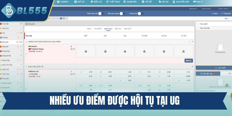 Nhiều ưu điểm được hội tụ tại UG